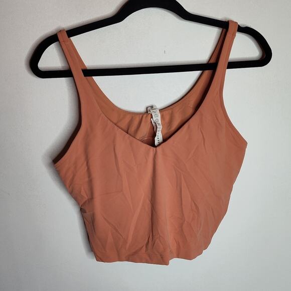 Lululemon Athletica Align Tank in pink savannah size 12 missing inserts - Picture 6 of 8